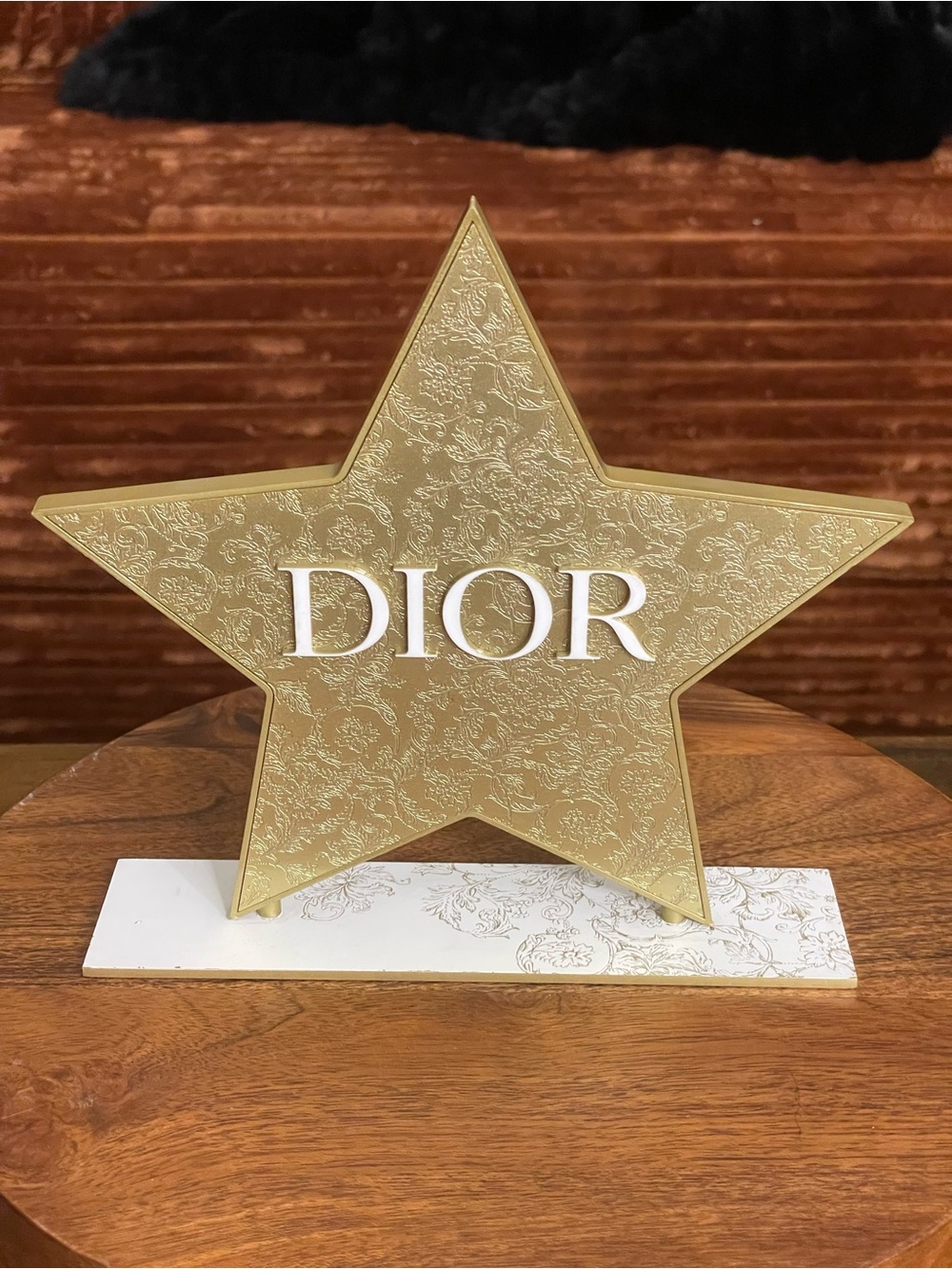DIOR Gold Star Visual Merchandising Display Piece